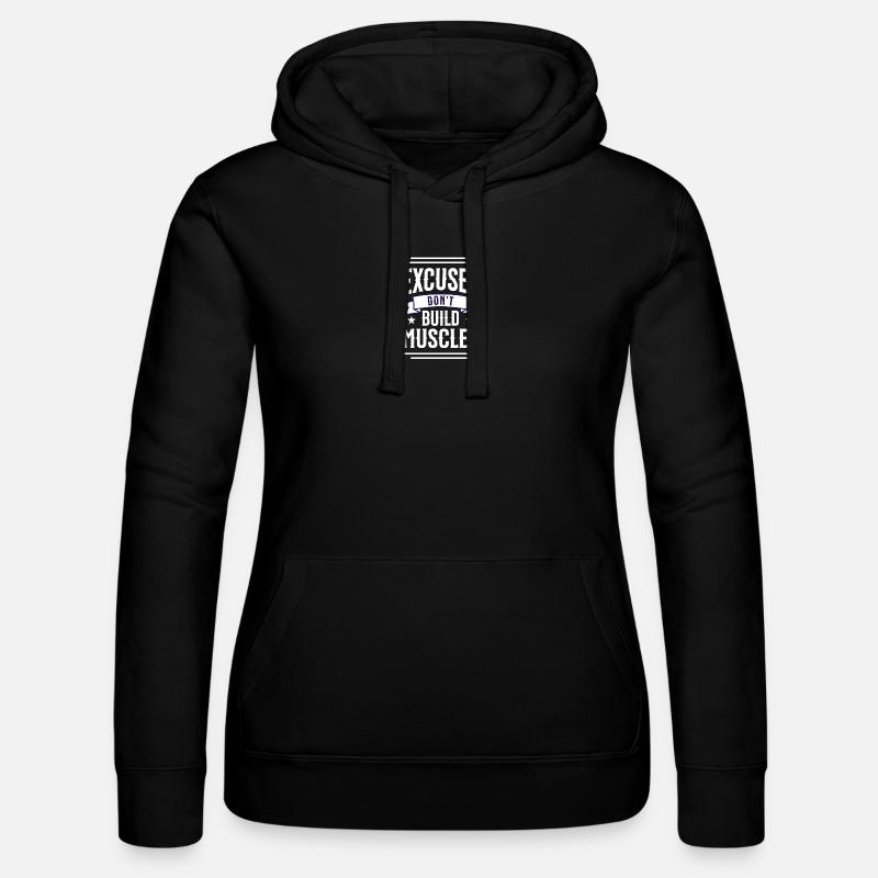 Don't excuse - Women’s Hooded Sweater by Russell - black