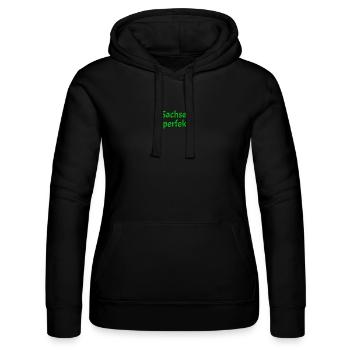 Sachsen perfekt - Frauen Kapuzen Sweater von Russell - Schwarz - Vorne - Marisol (170cm)