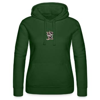Vogelschwarm - Frauen Kapuzen Sweater von Russell - Flaschengrün - Vorne - Liana (172cm)