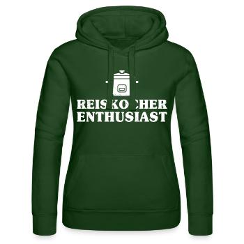 Cuisson du cuiseur à riz DIVERTISSEMENT PASSIONNÉ - Sweat à capuche Russell Femme - vert bouteille - Devant - Liana (172cm)
