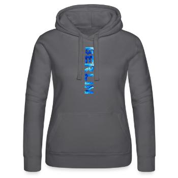 Berlin : ville de la diversité - Sweat à capuche Russell Femme - noir - Devant - Marisol (170cm)