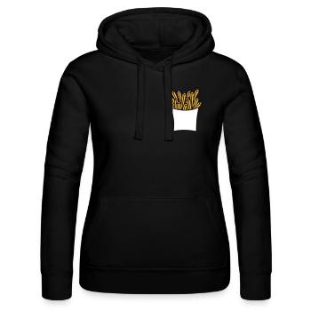 Pommes - Frauen Kapuzen Sweater von Russell - Schwarz - Vorne - Marisol (170cm)