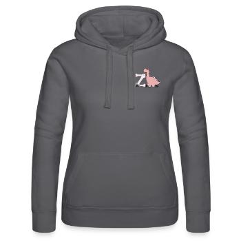 Lettre Z - Sweat à capuche Russell Femme - noir - Devant - Marisol (170cm)