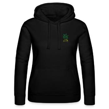 Croquis d’ananas – Graphique de fruits frais - Sweat à capuche Russell Femme - noir - Devant - Marisol (170cm)