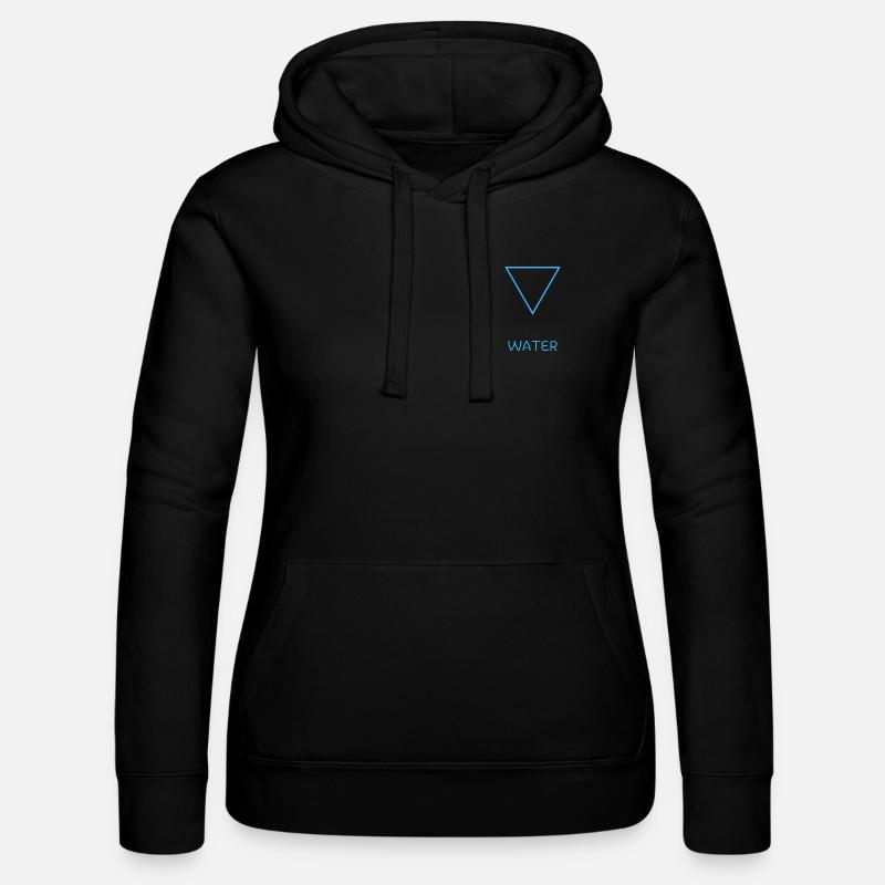 Water Element - Women’s Hooded Sweater by Russell - black