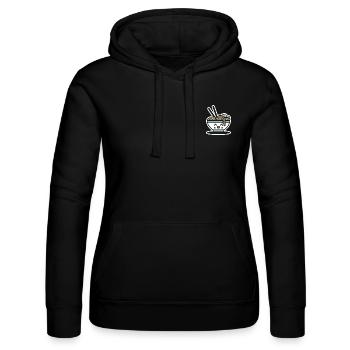Ramen - Niedliches japanisches Maskottchen - Schwarz - Frauen Kapuzen Sweater von Russell - Schwarz - Vorne - Marisol (170cm)
