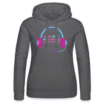 Gamer Zocker Headset Gaming Geburtstag - Frauen Kapuzen Sweater von Russell - Schwarz - Vorne - Marisol (170cm)