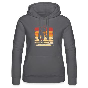 Eishockey Frauen Eishockeyspielerin - Frauen Kapuzen Sweater von Russell - Schwarz - Vorne - Marisol (170cm)