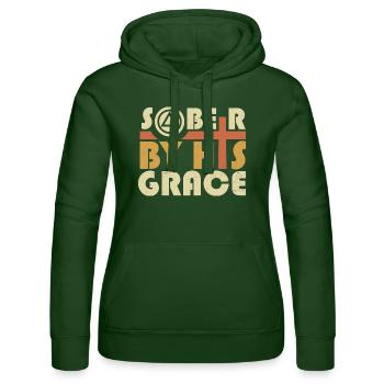 Glauben Nüchternheit trockener Alkoholiker Christ - Frauen Kapuzen Sweater von Russell - Flaschengrün - Vorne - Liana (172cm)