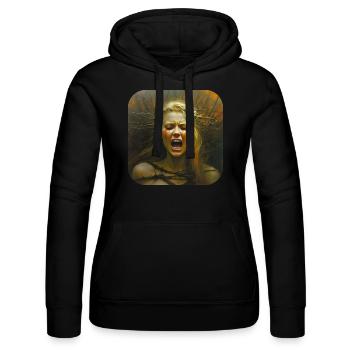 Horror Women Face Banshee - Women’s Hooded Sweater by Russell - black - Front - Marisol (170cm)