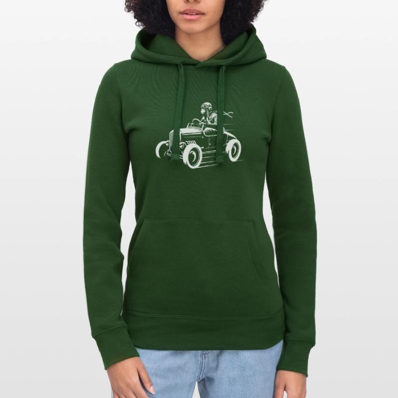 Temporeicher Primat Frauen Kapuzen Sweater von Russell