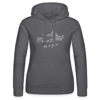 Rio de Janeiro Chemise Sun Beach & Joie de vivre - Sweat à capuche Russell Femme - noir - Devant - Marisol (170cm)