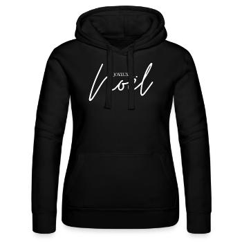 Éclat de Noël: Célébrez la Joie - Sweat à capuche Russell Femme - noir - Devant - Marisol (170cm)