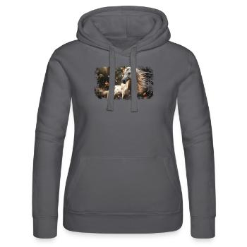 Pferd reiten Reiterin - Frauen Kapuzen Sweater von Russell - Schwarz - Vorne - Marisol (170cm)