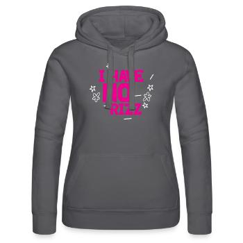 I Have No Rizz - Frauen Kapuzen Sweater von Russell - Schwarz - Vorne - Marisol (170cm)