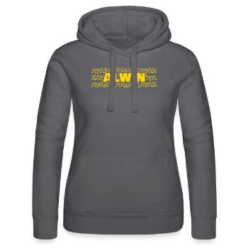 Alwin as a first name - Women’s Hooded Sweater by Russell - black - Front - Marisol (170cm)