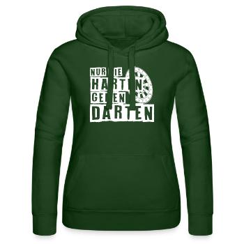 Lustiger Spruch Witzig Humor Geschenkidee - Frauen Kapuzen Sweater von Russell - Flaschengrün - Vorne - Liana (172cm)