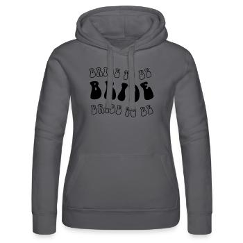 Bride to be - Women’s Hooded Sweater by Russell - black - Front - Marisol (170cm)