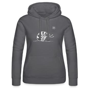 assel_weiss - Frauen Kapuzen Sweater von Russell - Schwarz - Vorne - Marisol (170cm)