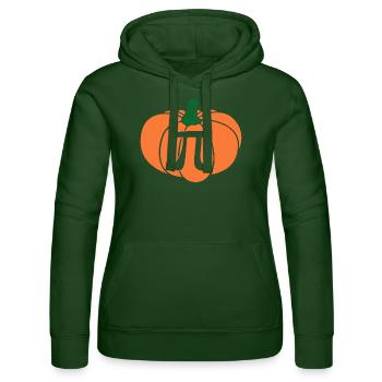 Pumpkin Pie Pi Math Teacher Thanksgiving Pi Day - Women’s Hooded Sweater by Russell - bottle green - Front - Liana (172cm)