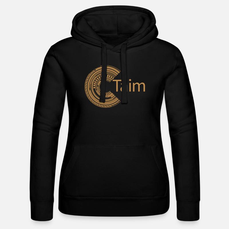 Pour Taim - Sweat à capuche Russell Femme - noir