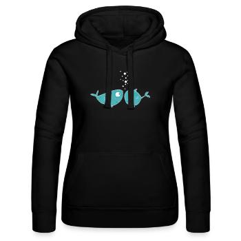 Pisces - Women’s Hooded Sweater by Russell - black - Front - Marisol (170cm)