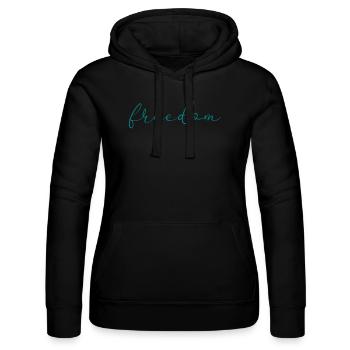 liberté - Sweat à capuche Russell Femme - noir - Devant - Marisol (170cm)