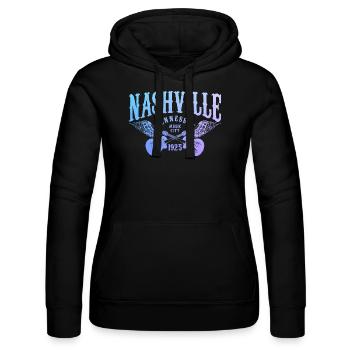 Nashville Tennessee Country Music City - Frauen Kapuzen Sweater von Russell - Schwarz - Vorne - Marisol (170cm)