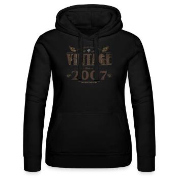 17 Jahre alter Jahrgang 2007 Limitierte Auflage 17. - Frauen Kapuzen Sweater von Russell - Schwarz - Vorne - Marisol (170cm)