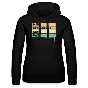 Beroep: Orgelbouwer - Vrouwenhoodie van Russell - zwart - Voor - Marisol (170cm)