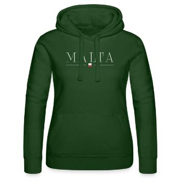 Malta T-Shirt: Mediterrane Eleganz - Frauen Kapuzen Sweater von Russell - Flaschengrün - Vorne - Liana (172cm)