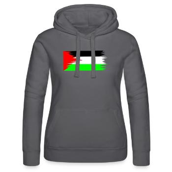 Palestine Flag - Frauen Kapuzen Sweater von Russell - Schwarz - Vorne - Marisol (170cm)