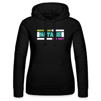 Natalie - Women’s Hooded Sweater by Russell - black - Front - Marisol (170cm)