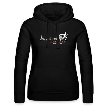 Triathlon triathlète sport triathlon - Sweat à capuche Russell Femme - noir - Devant - Marisol (170cm)