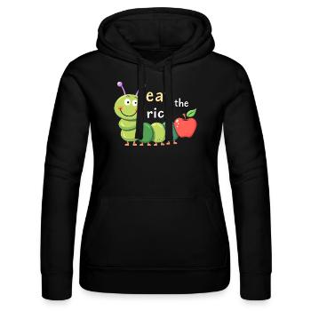 Eat The Rich - Hungry Caterpillar - Frauen Kapuzen Sweater von Russell - Schwarz - Vorne - Marisol (170cm)