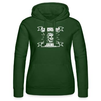 Marik Marik - Frauen Kapuzen Sweater von Russell - Flaschengrün - Vorne - Liana (172cm)