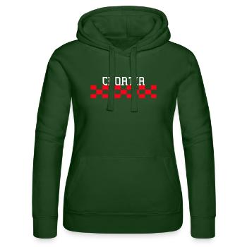 Kroatien hrvatska kroatien zagreb geteilt dubrovnik - Frauen Kapuzen Sweater von Russell - Flaschengrün - Vorne - Liana (172cm)