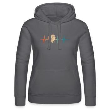 Capybara Herzschlag - Frauen Kapuzen Sweater von Russell - Schwarz - Vorne - Marisol (170cm)