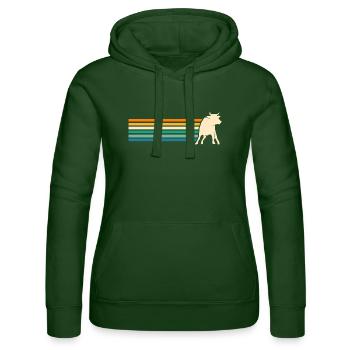 Büffel Rind Ochsen - Frauen Kapuzen Sweater von Russell - Flaschengrün - Vorne - Liana (172cm)
