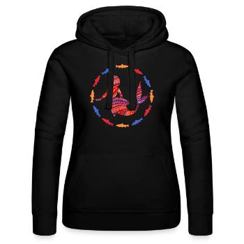 meerjungfrau e 110a - Frauen Kapuzen Sweater von Russell - Schwarz - Vorne - Marisol (170cm)