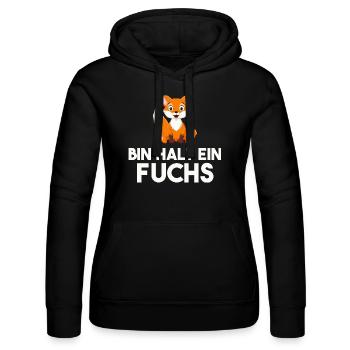 Bin Halt Ein Fuchs - Frauen Kapuzen Sweater von Russell - Schwarz - Vorne - Marisol (170cm)
