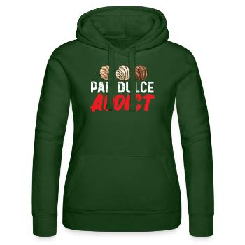 Concha Hispanic Mexikanisch Pan Dulce - Frauen Kapuzen Sweater von Russell - Flaschengrün - Vorne - Liana (172cm)