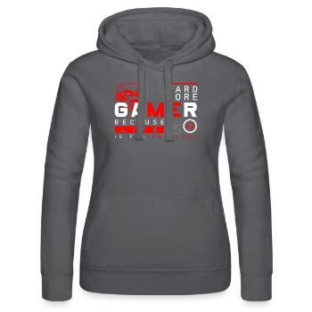 PC Esports Graphics - Women’s Hooded Sweater by Russell - black - Front - Marisol (170cm)