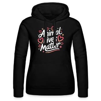 Végétarien Végétalien Végétarien Végétarien - Sweat à capuche Russell Femme - noir - Devant - Marisol (170cm)