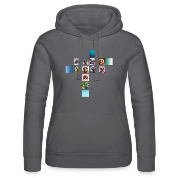 Les insectes en folie - Sweat à capuche Russell Femme - noir - Devant - Marisol (170cm)