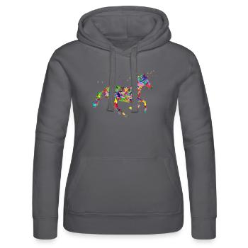 licorne - Sweat à capuche Russell Femme - noir - Devant - Marisol (170cm)