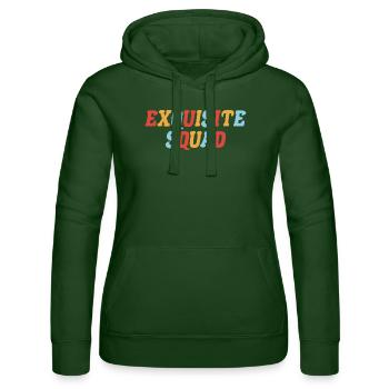 Squad-Grafik - Frauen Kapuzen Sweater von Russell - Flaschengrün - Vorne - Liana (172cm)