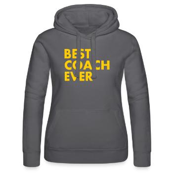 Best coach ever - Frauen Kapuzen Sweater von Russell - Schwarz - Vorne - Marisol (170cm)