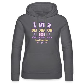 Dekorateurin-Mama, Muttertag Geschenk, Kreativität - Frauen Kapuzen Sweater von Russell - Schwarz - Vorne - Marisol (170cm)