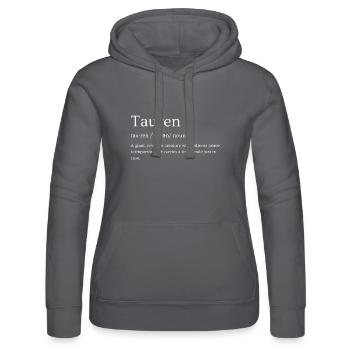 Tauren - Women’s Hooded Sweater by Russell - black - Front - Marisol (170cm)